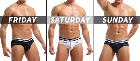 Weekend Party Trio pack Low Rise Briefs Bamboo Fiber Bulge Pouch Brief Underwear Pack
  Sexy  Enhancer Boxer Brief Underwear, Breathable, with Enhancer front pouch Trio Pck